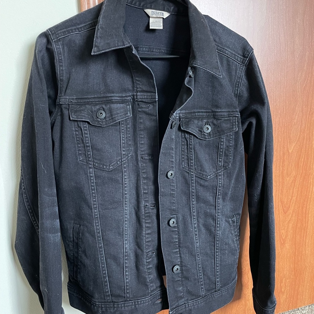 Duluth Trading Co. black jean jacket